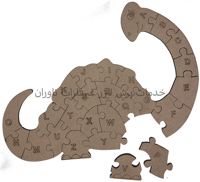 پازل دوبعدی دایناسور